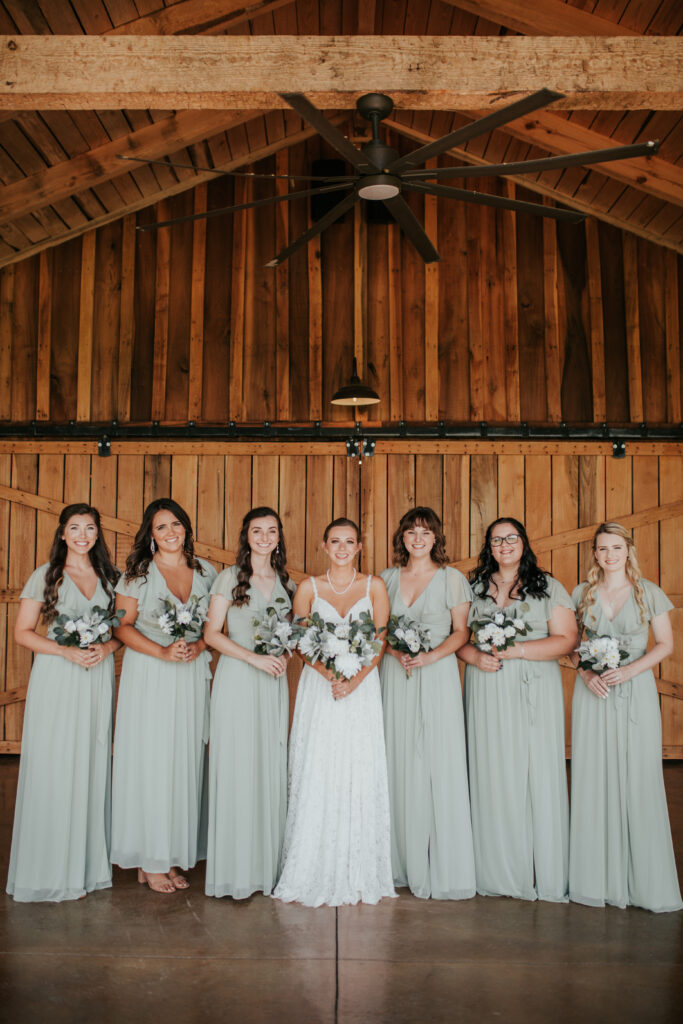 Beautiful indoor wedding venue scene. 