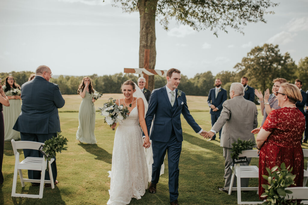 Beautiful indoor wedding venue scene. 