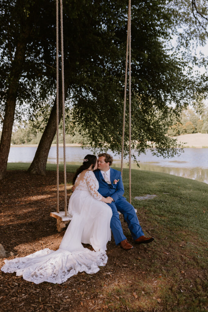 Beautiful indoor wedding venue scene. 